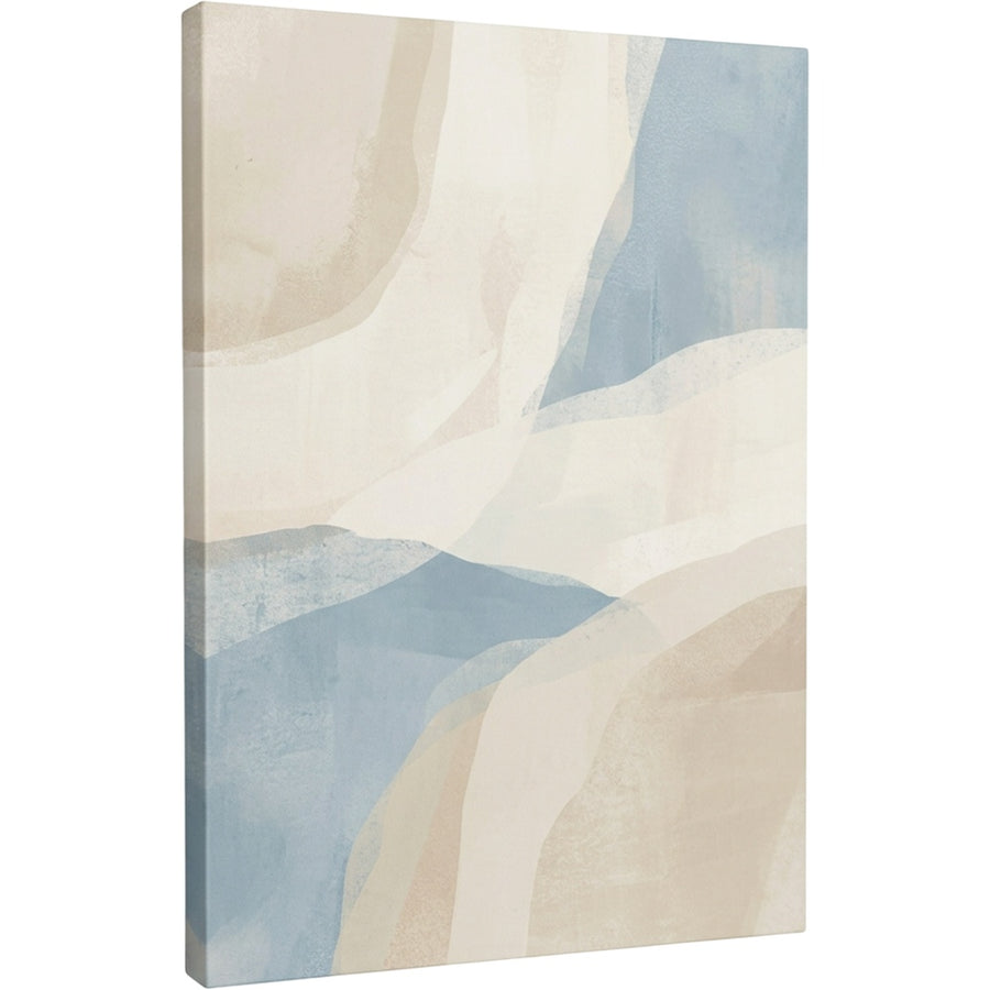 Nxzo Abstract Canvas Wall Art 50 x 70 cm Sand and Blue