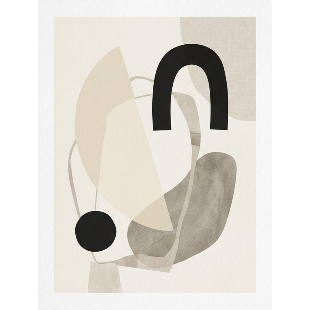 Nxzo Abstract Neutral Wall Art Print 16 x 20 in